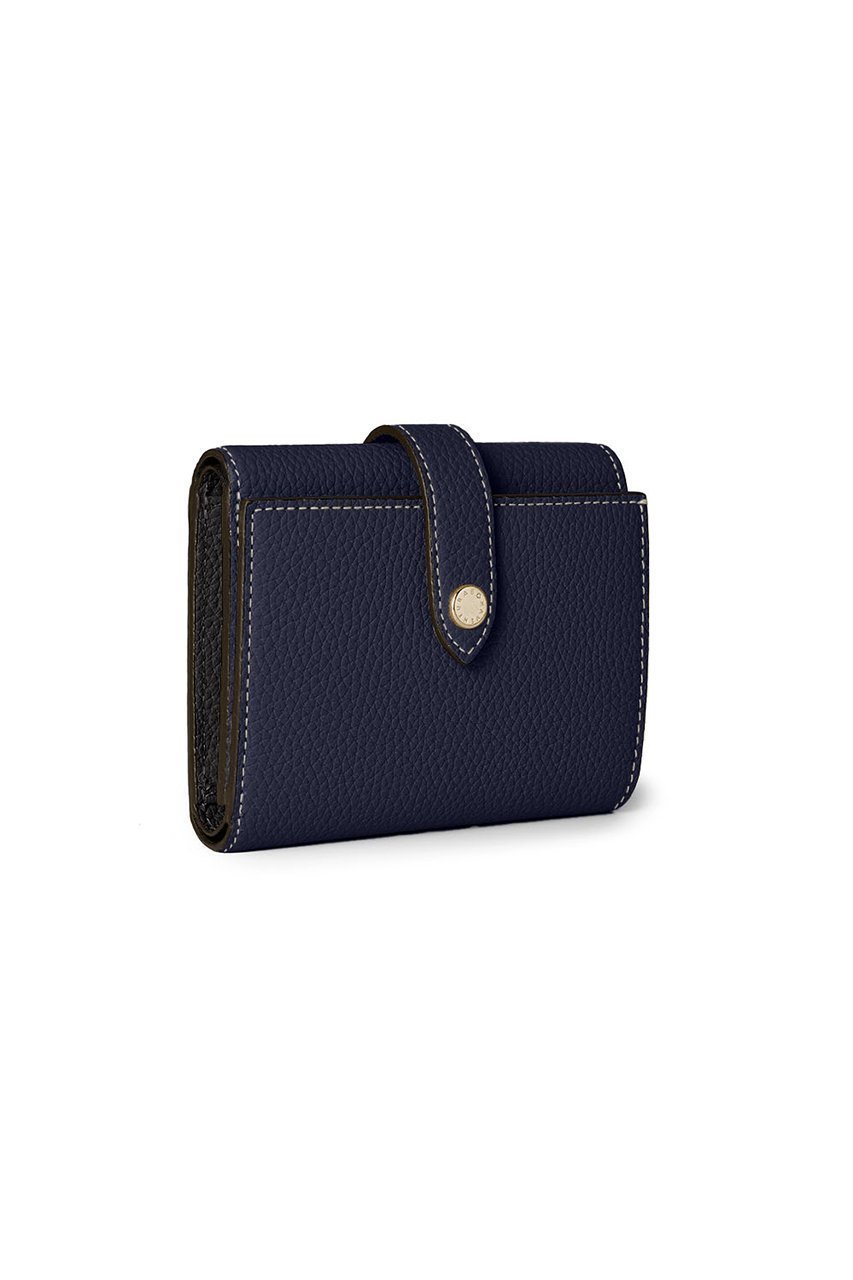 【ボナベンチュラ/BONAVENTURA】のベルテッド トリフォールド ウォレット シュリンクレザー インテリア・キッズ・メンズ・レディースファッション・服の通販 founy(ファニー) 　ファッション　Fashion　レディースファッション　Fashion for Women　ミニ財布・二つ折り財布　Wallets & Card Cases　ユニセックス　Unisex, Genderless　おすすめ　Recommended / Our Picks　ウォレット　Wallet　ギフト プレゼント　Gift / Present　コンパクト　Compact, Small Size　シルバー　Silver, Metallic Silver　スリム　Slim, Slim Fit　ポケット　Pocket, Pocket Detail　人気　Popular, Best Seller　新作・新入荷　New Arrivals / New In　財布　Wallet, Purse　ネイビー×ブラック|ID: prp329100004877171 ipo3291000000036380855