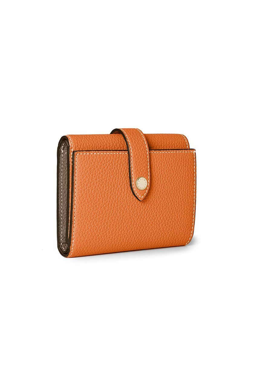 【ボナベンチュラ/BONAVENTURA】のベルテッド トリフォールド ウォレット シュリンクレザー インテリア・キッズ・メンズ・レディースファッション・服の通販 founy(ファニー) 　ファッション　Fashion　レディースファッション　Fashion for Women　ミニ財布・二つ折り財布　Wallets & Card Cases　ユニセックス　Unisex, Genderless　おすすめ　Recommended / Our Picks　ウォレット　Wallet　ギフト プレゼント　Gift / Present　コンパクト　Compact, Small Size　シルバー　Silver, Metallic Silver　スリム　Slim, Slim Fit　ポケット　Pocket, Pocket Detail　人気　Popular, Best Seller　新作・新入荷　New Arrivals / New In　財布　Wallet, Purse　オレンジ×エトープ|ID: prp329100004877171 ipo3291000000036380857