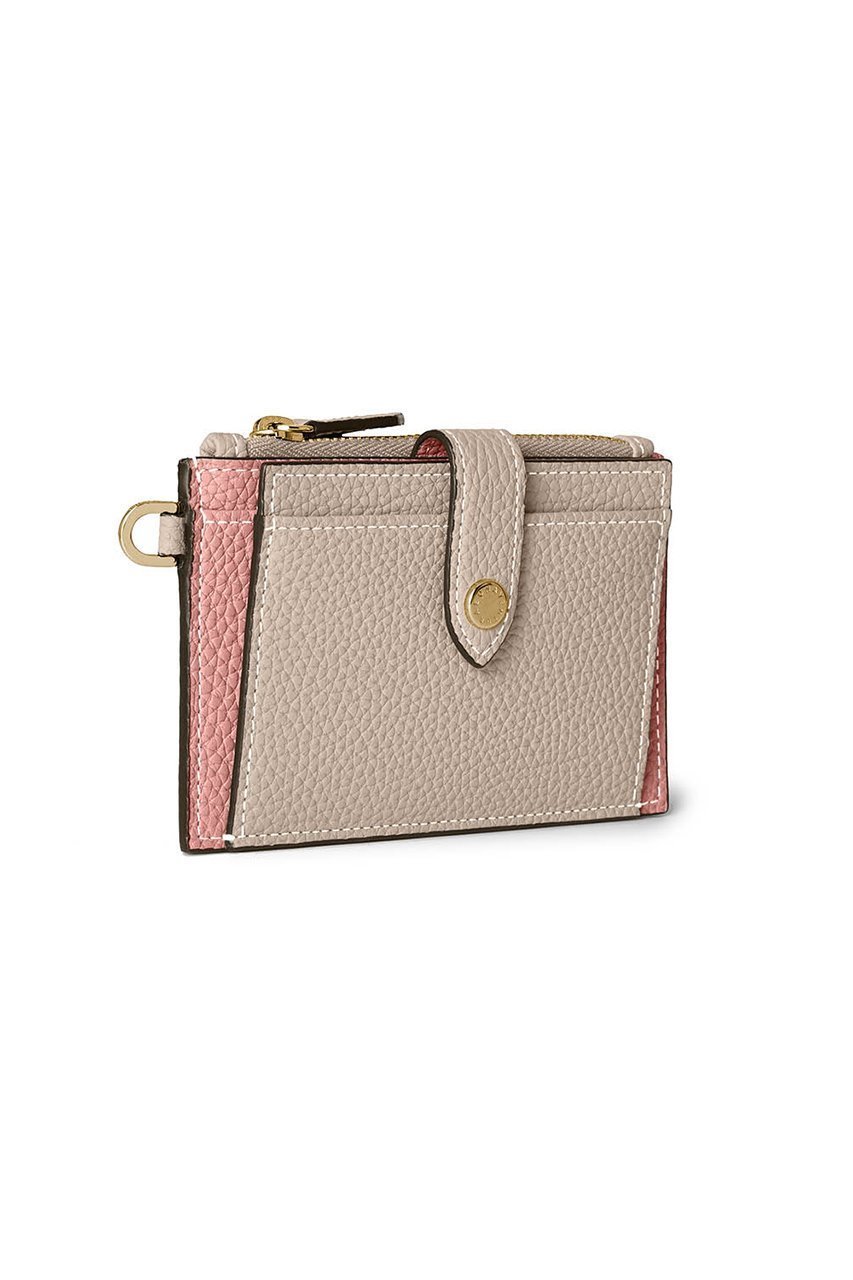 【ボナベンチュラ/BONAVENTURA】のベルテッド フラップ付きカードケース シュリンクレザー インテリア・キッズ・メンズ・レディースファッション・服の通販 founy(ファニー) 　ファッション　Fashion　レディースファッション　Fashion for Women　ミニ財布・二つ折り財布　Wallets & Card Cases　カードケース/名刺入れ　Card Holders & Business Cases　ユニセックス　Unisex, Genderless　おすすめ　Recommended / Our Picks　ギフト プレゼント　Gift / Present　コンパクト　Compact, Small Size　シルバー　Silver, Metallic Silver　フラップ　Flap, Flap Pocket　ポケット　Pocket, Pocket Detail　人気　Popular, Best Seller　新作・新入荷　New Arrivals / New In　財布　Wallet, Purse　グレージュ×コーラル|ID: prp329100004877172 ipo3291000000036380888