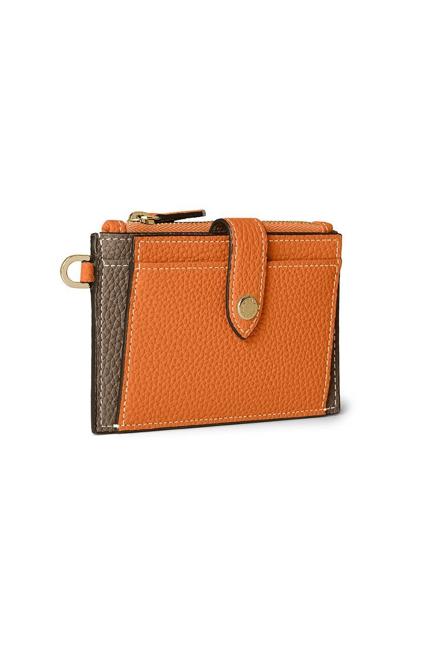 【ボナベンチュラ/BONAVENTURA】のベルテッド フラップ付きカードケース シュリンクレザー インテリア・キッズ・メンズ・レディースファッション・服の通販 founy(ファニー) 　ファッション　Fashion　レディースファッション　Fashion for Women　ミニ財布・二つ折り財布　Wallets & Card Cases　カードケース/名刺入れ　Card Holders & Business Cases　ユニセックス　Unisex, Genderless　おすすめ　Recommended / Our Picks　ギフト プレゼント　Gift / Present　コンパクト　Compact, Small Size　シルバー　Silver, Metallic Silver　フラップ　Flap, Flap Pocket　ポケット　Pocket, Pocket Detail　人気　Popular, Best Seller　新作・新入荷　New Arrivals / New In　財布　Wallet, Purse　オレンジ×エトープ|ID: prp329100004877173 ipo3291000000036380897