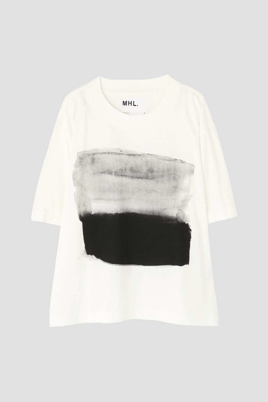 【マーガレットハウエル/MARGARET HOWELL】のLIGHT COTTON JERSEY TOP 人気、トレンドファッション・服の通販 founy(ファニー) 　ファッション　Fashion　レディースファッション　Fashion for Women　トップス・カットソー　Cut & Sew Tops　シャツ・ブラウス・オフィスカジュアル　Elegant Blouses & Button-Ups　ロングTシャツ・Tシャツ　Longline T-Shirts & Tees　カットソー・ベーシックTシャツ　Cut-and-Sewn Tops / Stretch Tees & Basics　ショート　Short, Short Length　シルク　Silk, 100% Silk　ストライプ　Stripe, Striped Pattern　スリーブ　Sleeve, Long Sleeve / Short Sleeve　ブロック　Block, Solid Block Pattern　プリント　Print, Printed Pattern　新作・新入荷　New Arrivals / New In　other-4|ID: prp329100004877230 ipo3291000000036381369