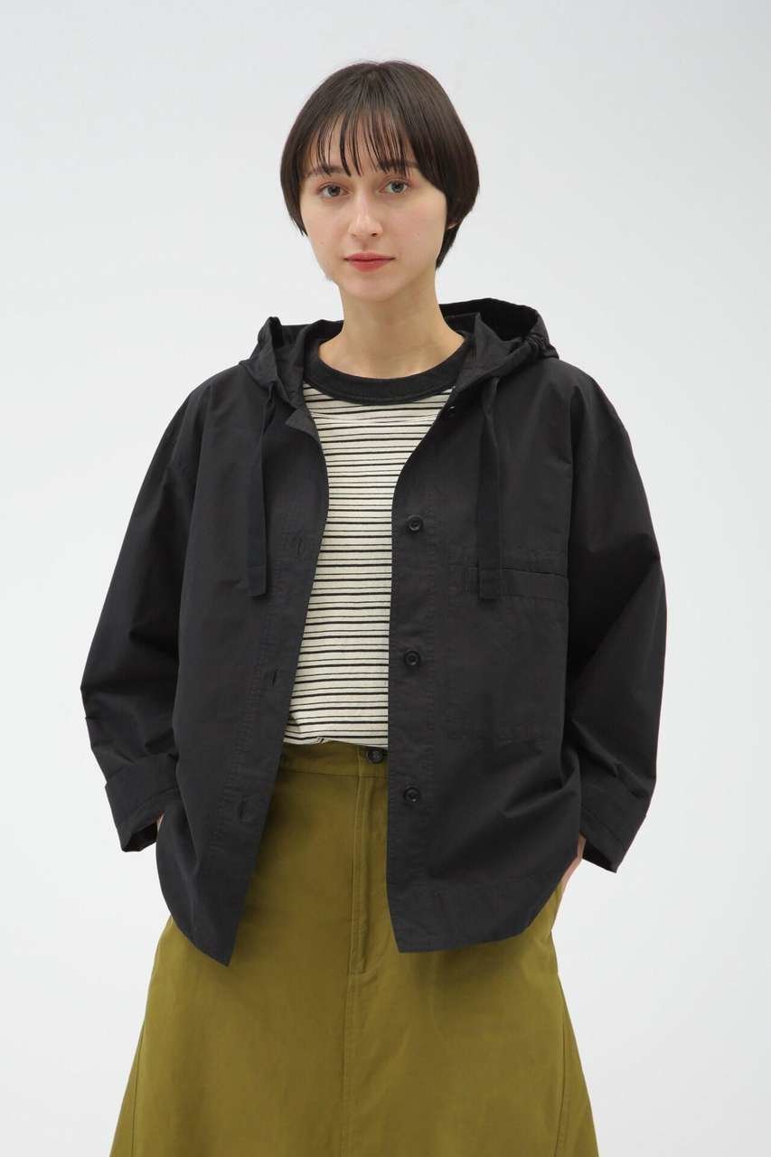 【マーガレットハウエル/MARGARET HOWELL】のPAPER COTTON NYLON インテリア・キッズ・メンズ・レディースファッション・服の通販 founy(ファニー) 　ファッション　Fashion　レディースファッション　Fashion for Women　トップス・カットソー　Cut & Sew Tops　シャツ・ブラウス・オフィスカジュアル　Elegant Blouses & Button-Ups　レディースパーカー・カジュアルフーディー　Casual Hoodies & Sweatshirts　ロングTシャツ・Tシャツ　Longline T-Shirts & Tees　スウェット・クルーネックトップス　Sweatshirts & Crewnecks / Relaxed Fit Sweat Tops　カットソー・ベーシックTシャツ　Cut-and-Sewn Tops / Stretch Tees & Basics　おすすめ　Recommended / Our Picks　スポーティ　Sporty, Casual Athletic　ブルゾン　Blouson, Bomber Jacket　ポケット　Pocket, Pocket Detail　ミドル　Middle Length, Mid Height　ヴィンテージ　Vintage Style　新作・新入荷　New Arrivals / New In　ブラック|ID: prp329100004877231 ipo3291000000036381373