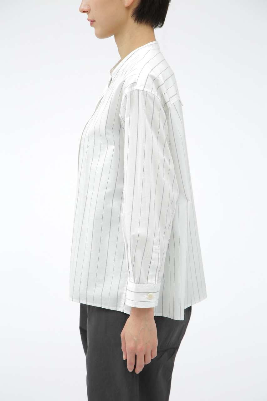 【マーガレットハウエル/MARGARET HOWELL】のGRAPHIC COTTON STRIPE 人気、トレンドファッション・服の通販 founy(ファニー) 　ファッション　Fashion　レディースファッション　Fashion for Women　トップス・カットソー　Cut & Sew Tops　シャツ・ブラウス・オフィスカジュアル　Elegant Blouses & Button-Ups　ロングTシャツ・Tシャツ　Longline T-Shirts & Tees　カットソー・ベーシックTシャツ　Cut-and-Sewn Tops / Stretch Tees & Basics　ストライプ　Stripe, Striped Pattern　スリーブ　Sleeve, Long Sleeve / Short Sleeve　フロント　Front, Front Design　リラックス　Relax, Relaxed Fit　ロング　Long, Long-Length　エレガント 上品　Elegant　新作・新入荷　New Arrivals / New In　other-4|ID: prp329100004877232 ipo3291000000036381385