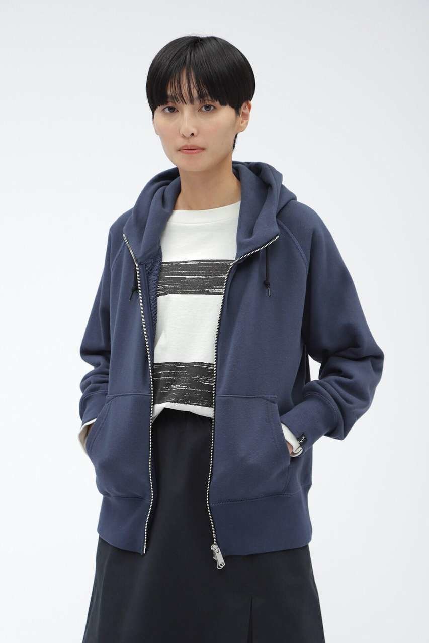 【マーガレットハウエル/MARGARET HOWELL】のLIGHT LOOPBACK COTTON インテリア・キッズ・メンズ・レディースファッション・服の通販 founy(ファニー) 　ファッション　Fashion　レディースファッション　Fashion for Women　トップス・カットソー　Cut & Sew Tops　シャツ・ブラウス・オフィスカジュアル　Elegant Blouses & Button-Ups　レディースパーカー・カジュアルフーディー　Casual Hoodies & Sweatshirts　ロングTシャツ・Tシャツ　Longline T-Shirts & Tees　スウェット・クルーネックトップス　Sweatshirts & Crewnecks / Relaxed Fit Sweat Tops　カットソー・ベーシックTシャツ　Cut-and-Sewn Tops / Stretch Tees & Basics　スペシャル　Special, Limited Edition　スリーブ　Sleeve, Long Sleeve / Short Sleeve　新作・新入荷　New Arrivals / New In　ネイビー|ID: prp329100004877235 ipo3291000000036381408