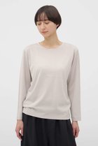 【マーガレットハウエル/MARGARET HOWELL】のSUPERFINE COTTON JERSEY TOP 人気、トレンドファッション・服の通販 founy(ファニー) ファッション Fashion レディースファッション Fashion for Women トップス・カットソー Cut & Sew Tops シャツ・ブラウス・オフィスカジュアル Elegant Blouses & Button-Ups ロングTシャツ・Tシャツ Longline T-Shirts & Tees カットソー・ベーシックTシャツ Cut-and-Sewn Tops / Stretch Tees & Basics インナー Innerwear シンプル Simple, Minimal スリーブ Sleeve, Long Sleeve / Short Sleeve フィット Fit, Slim Fit プリント Print, Printed Pattern ロング Long, Long-Length 新作・新入荷 New Arrivals / New In thumbnail グレー|ID: prp329100004877238 ipo3291000000036381433