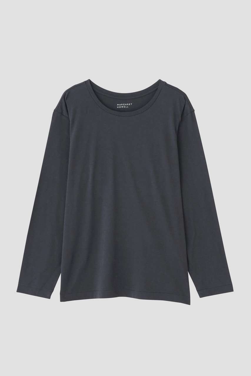 【マーガレットハウエル/MARGARET HOWELL】のSUPERFINE COTTON JERSEY TOP 人気、トレンドファッション・服の通販 founy(ファニー) 　ファッション　Fashion　レディースファッション　Fashion for Women　トップス・カットソー　Cut & Sew Tops　シャツ・ブラウス・オフィスカジュアル　Elegant Blouses & Button-Ups　ロングTシャツ・Tシャツ　Longline T-Shirts & Tees　カットソー・ベーシックTシャツ　Cut-and-Sewn Tops / Stretch Tees & Basics　インナー　Innerwear　シンプル　Simple, Minimal　スリーブ　Sleeve, Long Sleeve / Short Sleeve　フィット　Fit, Slim Fit　プリント　Print, Printed Pattern　ロング　Long, Long-Length　新作・新入荷　New Arrivals / New In　other-3|ID: prp329100004877238 ipo3291000000036381436