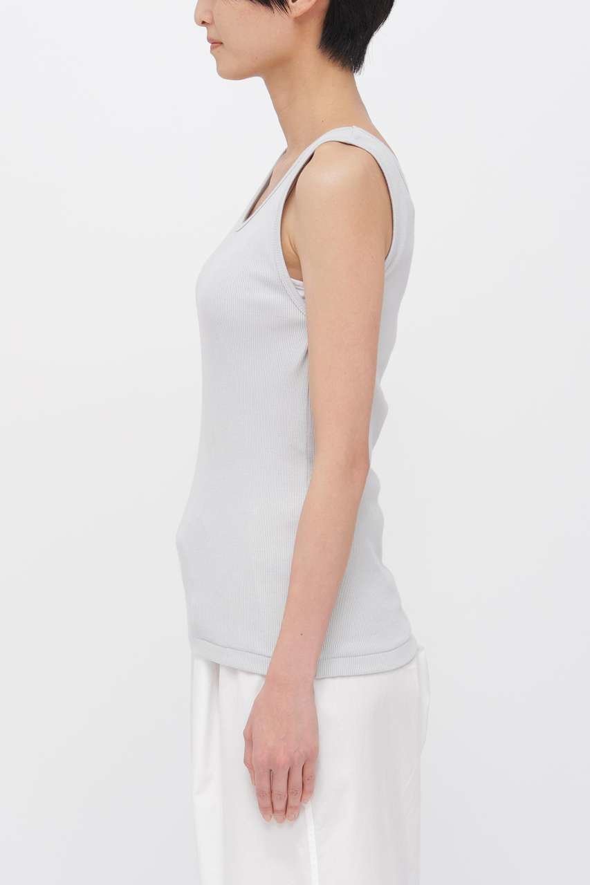 【マーガレットハウエル/MARGARET HOWELL】のFINE COTTON RIB JERSEY TOP 人気、トレンドファッション・服の通販 founy(ファニー) 　ファッション　Fashion　レディースファッション　Fashion for Women　トップス・カットソー　Cut & Sew Tops　キャミソール&ノースリーブ　Camisoles & Sleeveless Tops　シャツ・ブラウス・オフィスカジュアル　Elegant Blouses & Button-Ups　ロングTシャツ・Tシャツ　Longline T-Shirts & Tees　カットソー・ベーシックTシャツ　Cut-and-Sewn Tops / Stretch Tees & Basics　なめらか　Smooth, Silky Texture　インド　Indian Textile　インナー　Innerwear　キャミソール　Camisole, Spaghetti Strap Top　タンク　Tank Top, Sleeveless Top　フィット　Fit, Slim Fit　エレガント 上品　Elegant　吸水　Absorbent, Quick-Dry　新作・新入荷　New Arrivals / New In　other-3|ID: prp329100004877243 ipo3291000000036381474