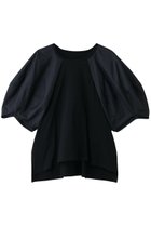 【ランバン オン ブルー/LANVIN en Bleu】のコクーンスリーブコンビカットソー ネイビー|ID: prp329100004877247 ipo3291000000036381500