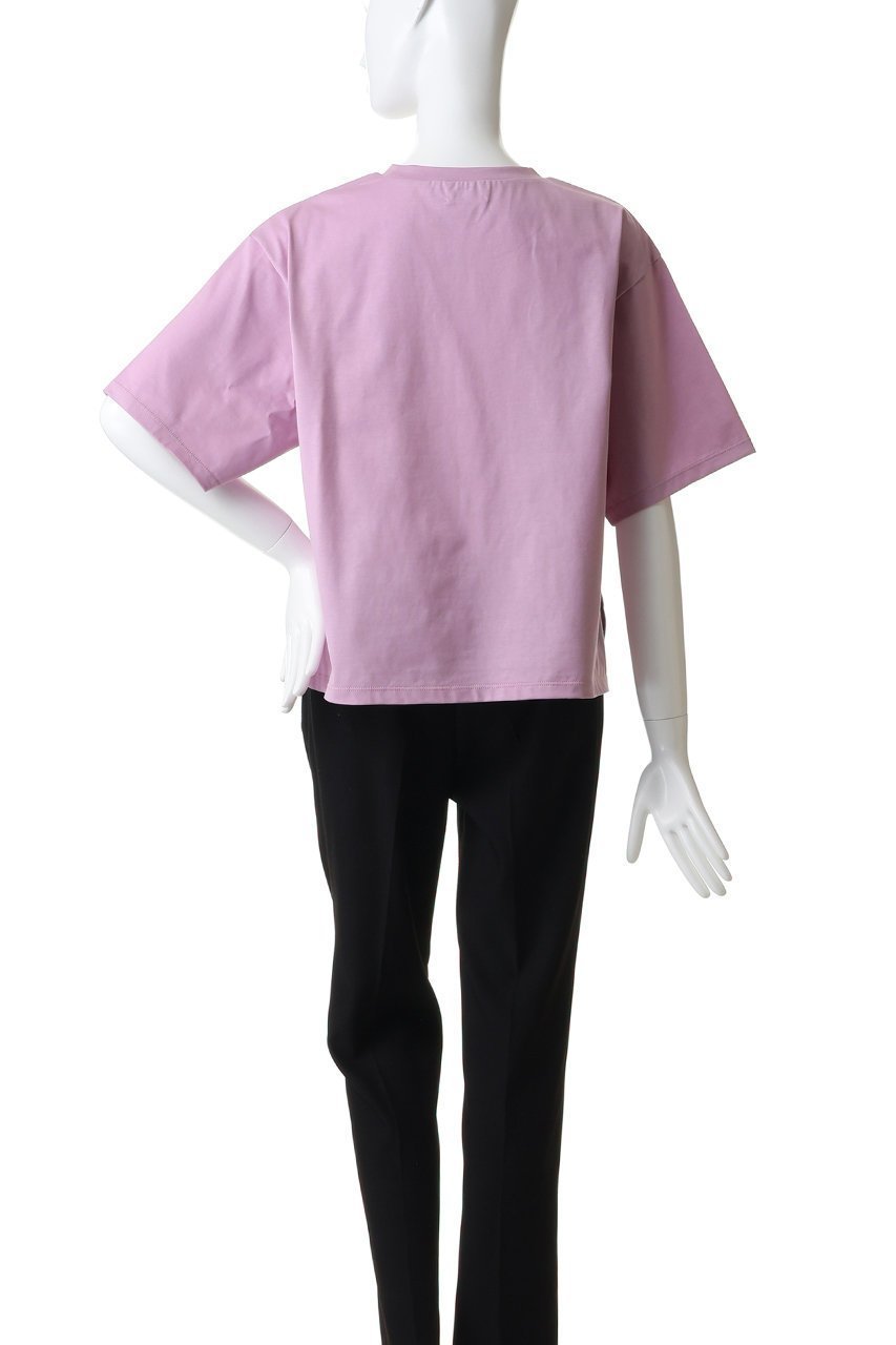 【ランバン オン ブルー/LANVIN en Bleu】のワンポイントロゴTシャツ 人気、トレンドファッション・服の通販 founy(ファニー) 　ファッション　Fashion　レディースファッション　Fashion for Women　トップス・カットソー　Cut & Sew Tops　シャツ・ブラウス・オフィスカジュアル　Elegant Blouses & Button-Ups　ロングTシャツ・Tシャツ　Longline T-Shirts & Tees　カットソー・ベーシックTシャツ　Cut-and-Sewn Tops / Stretch Tees & Basics　ショート　Short, Short Length　スラックス　Slacks, Dress Pants　スリーブ　Sleeve, Long Sleeve / Short Sleeve　デニム　Denim, Jeans Material　バランス　Balance, Style Balance　プリント　Print, Printed Pattern　ワンポイント　One Point, Statement Accent　新作・新入荷　New Arrivals / New In　other-4|ID: prp329100004877248 ipo3291000000036381514