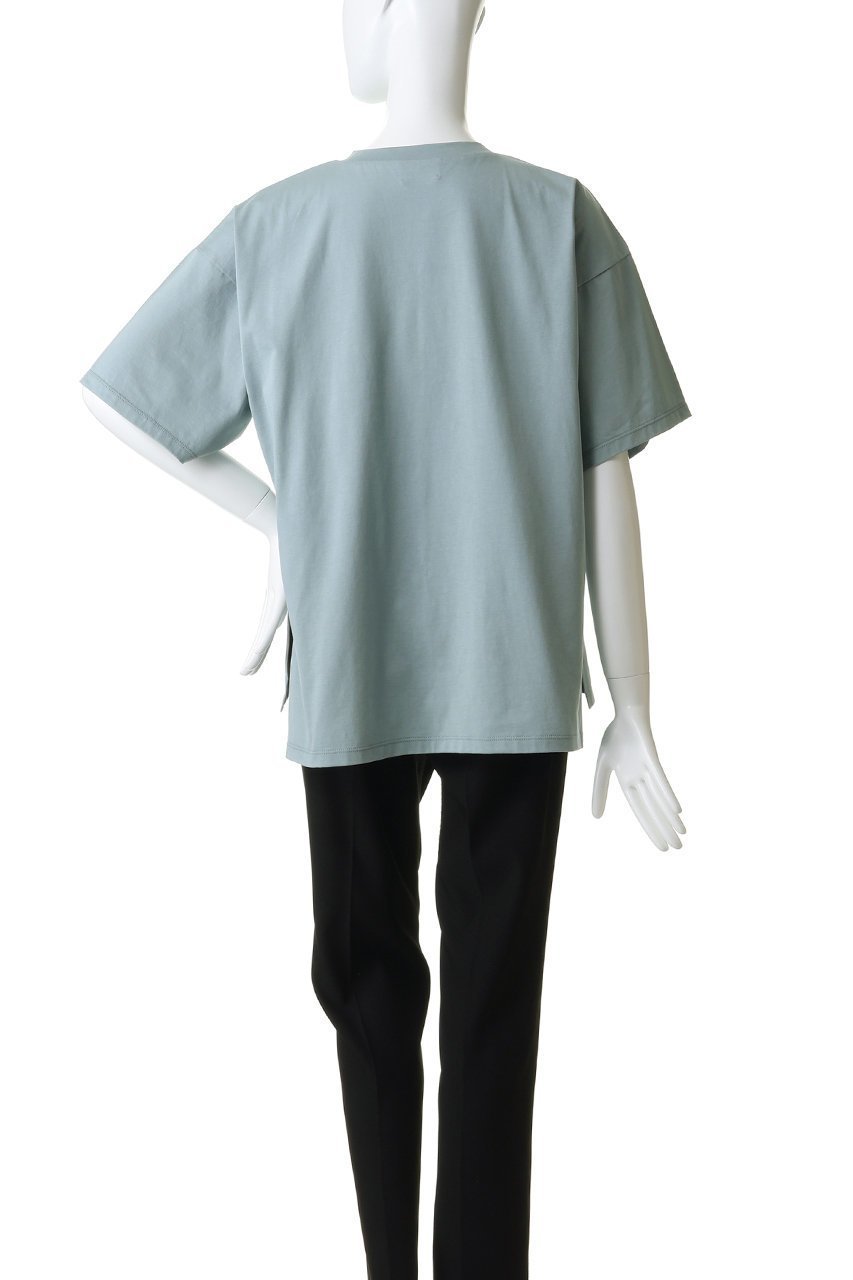 【ランバン オン ブルー/LANVIN en Bleu】のSummer paradise ロゴTシャツ 人気、トレンドファッション・服の通販 founy(ファニー) 　ファッション　Fashion　レディースファッション　Fashion for Women　トップス・カットソー　Cut & Sew Tops　シャツ・ブラウス・オフィスカジュアル　Elegant Blouses & Button-Ups　ロングTシャツ・Tシャツ　Longline T-Shirts & Tees　カットソー・ベーシックTシャツ　Cut-and-Sewn Tops / Stretch Tees & Basics　ショート　Short, Short Length　スリット　Slit, Slit Detail　スリーブ　Sleeve, Long Sleeve / Short Sleeve　フロント　Front, Front Design　夏　Summer　新作・新入荷　New Arrivals / New In　other-4|ID: prp329100004877249 ipo3291000000036381522