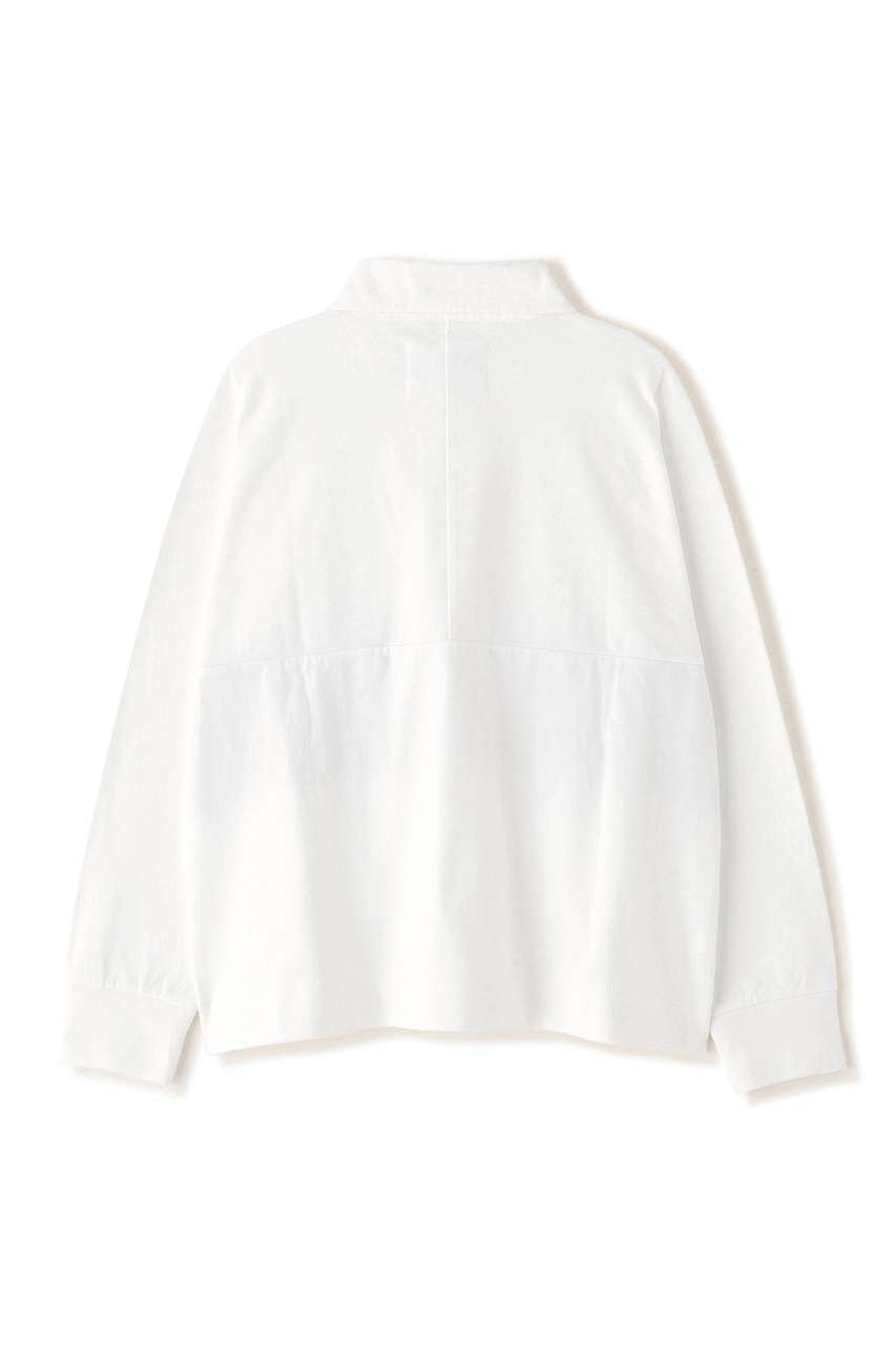 【マーガレットハウエル/MARGARET HOWELL】のMATTE JERSEY TOP 人気、トレンドファッション・服の通販 founy(ファニー) 　ファッション　Fashion　レディースファッション　Fashion for Women　トップス・カットソー　Cut & Sew Tops　シャツ・ブラウス・オフィスカジュアル　Elegant Blouses & Button-Ups　ロングTシャツ・Tシャツ　Longline T-Shirts & Tees　カットソー・ベーシックTシャツ　Cut-and-Sewn Tops / Stretch Tees & Basics　カッティング　Cutting Detail　クラシック　Classic, Timeless Style　スリーブ　Sleeve, Long Sleeve / Short Sleeve　ツイル　Twist, Twisted Detail　ブロック　Block, Solid Block Pattern　プリント　Print, Printed Pattern　ロング　Long, Long-Length　新作・新入荷　New Arrivals / New In　other-4|ID: prp329100004877254 ipo3291000000036381559