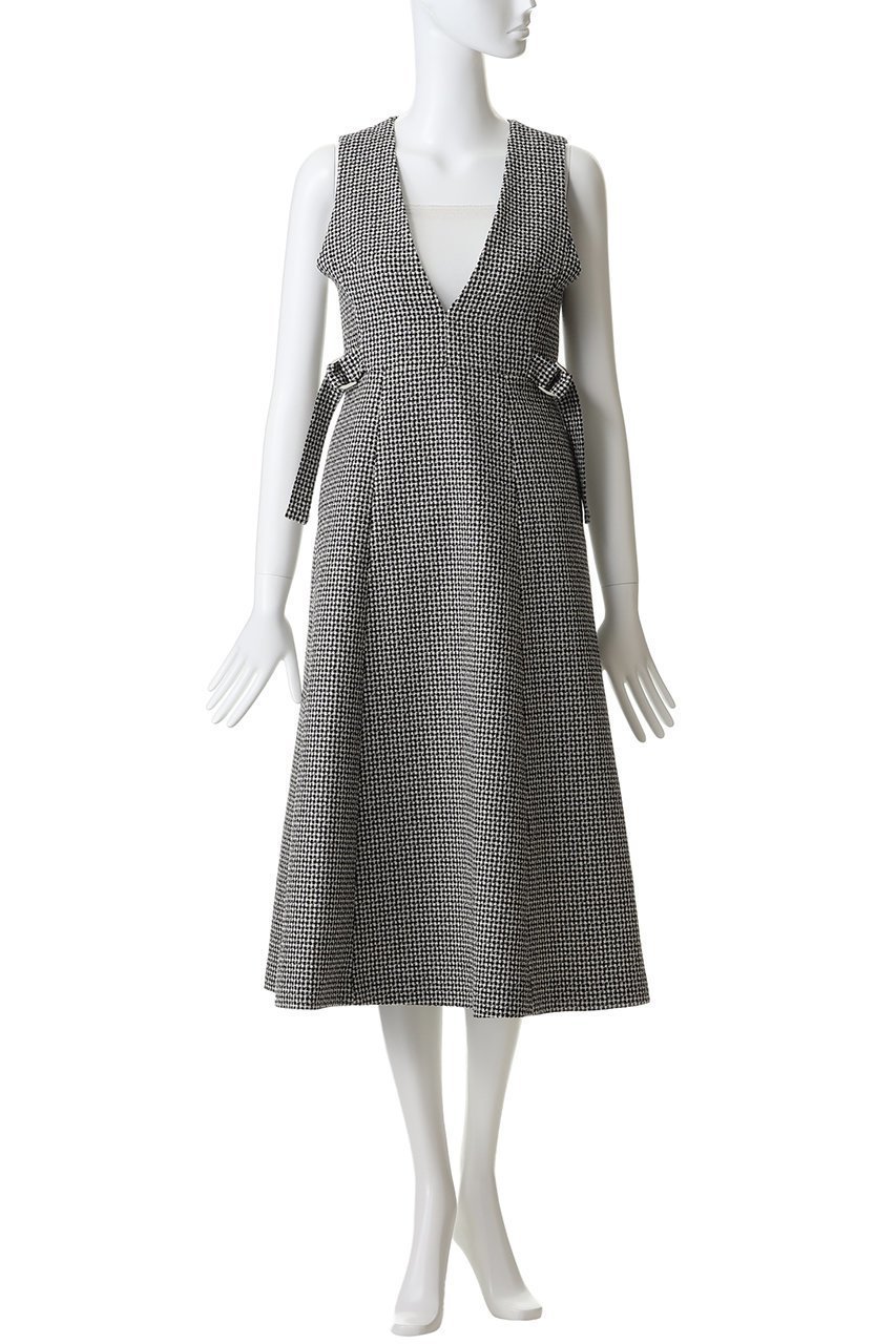 【アナイ/ANAYI】のドビーツィードジャンパーワンピース 人気、トレンドファッション・服の通販 founy(ファニー) 　ファッション　Fashion　レディースファッション　Fashion for Women　ワンピース　Dresses　チュニック　Tunic Tops & Dresses　チュニック　Tunic, Long Top　ツイード　Twill, Twill Weave　フィット　Fit, Slim Fit　フレア　Flare, Flared　ロング　Long, Long-Length　エレガント 上品　Elegant　other-2|ID: prp329100004877257 ipo3291000000036381584