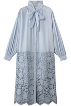 【ミディウミソリッド/MIDIUMISOLID】のlace combi shirt OP ワンピース 人気、トレンドファッション・服の通販 founy(ファニー) ファッション Fashion レディースファッション Fashion for Women ワンピース Dresses チュニック Tunic Tops & Dresses エレガント 上品 Elegant ジュエリー Jewelry, Accessories ストレート Straight, Straight Cut チュニック Tunic, Long Top フラワー Flower, Floral モチーフ Motif, Design Theme リボン Ribbon, Bow レース Lace, Lace Fabric ロング Long, Long-Length 新作・新入荷 New Arrivals / New In thumbnail l.blue|ID: prp329100004877258 ipo3291000000036381590