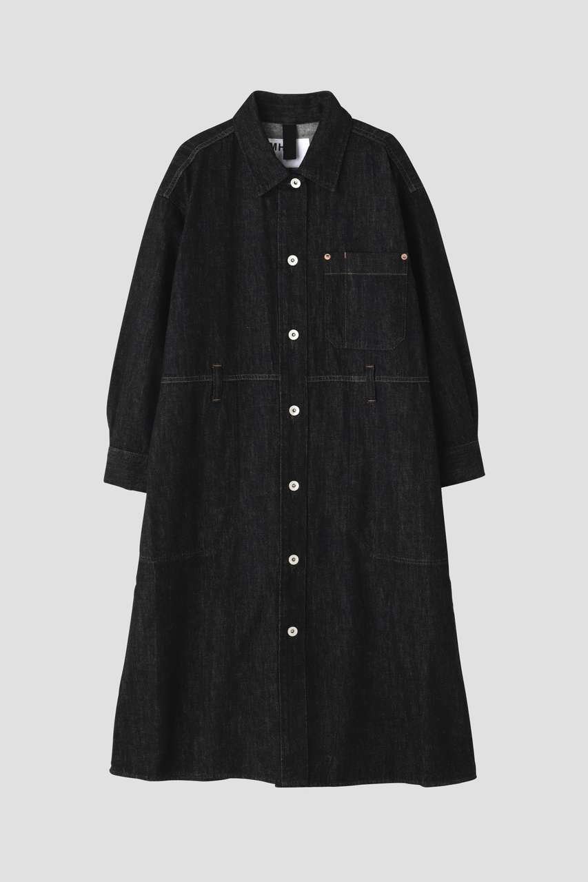 【マーガレットハウエル/MARGARET HOWELL】のCANTON LIGHT DENIM BLACK 人気、トレンドファッション・服の通販 founy(ファニー) 　ファッション　Fashion　レディースファッション　Fashion for Women　ワンピース　Dresses　チュニック　Tunic Tops & Dresses　ジーンズ　Jeans, Denim Pants　チュニック　Tunic, Long Top　デニム　Denim, Jeans Material　ドレス　Dress, One-Piece　ネップ　Nepp, Slub Yarn　バランス　Balance, Style Balance　ポケット　Pocket, Pocket Detail　ループ　Loop, Loop Knit　ロング　Long, Long-Length　ワーク　Workwear, Utility Style　新作・新入荷　New Arrivals / New In　other-4|ID: prp329100004877262 ipo3291000000036381624