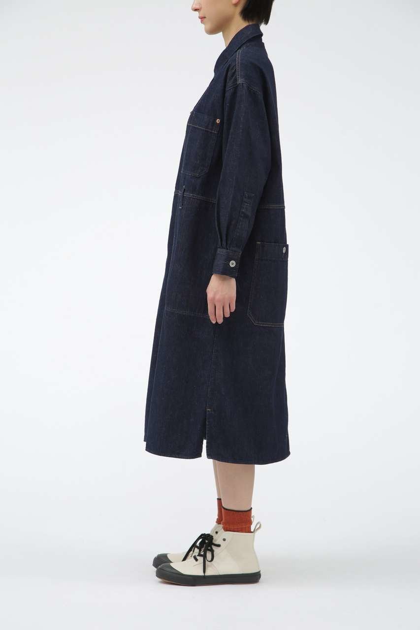 【マーガレットハウエル/MARGARET HOWELL】のCANTON LIGHT DENIM 人気、トレンドファッション・服の通販 founy(ファニー) 　ファッション　Fashion　レディースファッション　Fashion for Women　ワンピース　Dresses　チュニック　Tunic Tops & Dresses　ジーンズ　Jeans, Denim Pants　チュニック　Tunic, Long Top　デニム　Denim, Jeans Material　ドレス　Dress, One-Piece　ネップ　Nepp, Slub Yarn　バランス　Balance, Style Balance　ポケット　Pocket, Pocket Detail　ループ　Loop, Loop Knit　ロング　Long, Long-Length　ワーク　Workwear, Utility Style　新作・新入荷　New Arrivals / New In　other-3|ID: prp329100004877263 ipo3291000000036381631