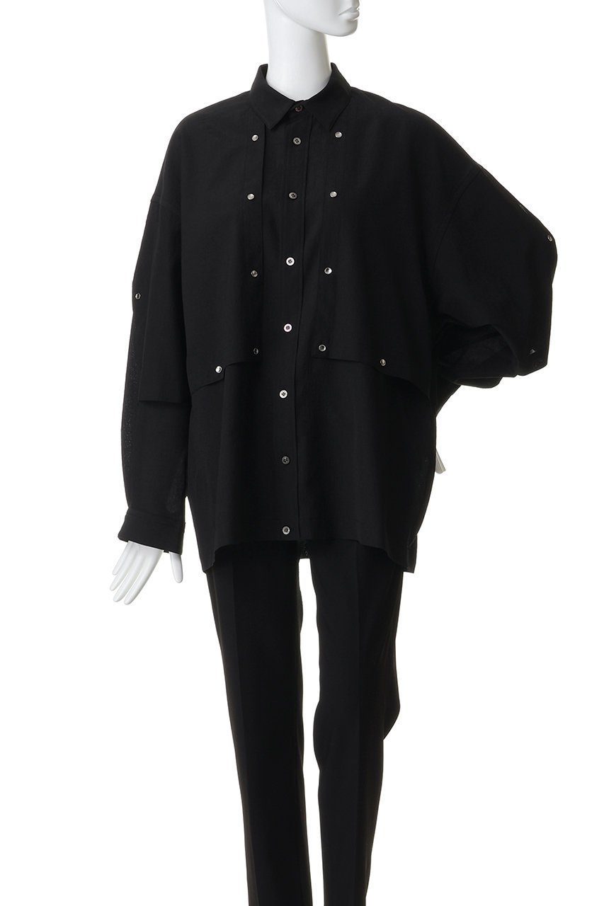 【メゾンスペシャル/MAISON SPECIAL】の【UNISEX】ヨークリベットシャツ 人気、トレンドファッション・服の通販 founy(ファニー) 　ファッション　Fashion　レディースファッション　Fashion for Women　トップス・カットソー　Cut & Sew Tops　シャツ・ブラウス・オフィスカジュアル　Elegant Blouses & Button-Ups　ユニセックス　Unisex, Genderless　ショルダー　Shoulder, Shoulder Strap　シンプル　Simple, Minimal　スリーブ　Sleeve, Long Sleeve / Short Sleeve　ドロップ　Drop Shoulder, Dropped Style　ヨーク　Yoke, Yoke Design　ロング　Long, Long-Length　新作・新入荷　New Arrivals / New In　other-2|ID: prp329100004877268 ipo3291000000036381664