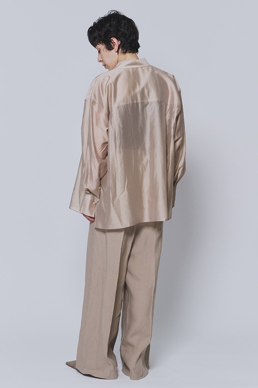 【プルミエ アロンディスモン/1er Arrondissement】のシアーテンセルシャツ 人気、トレンドファッション・服の通販 founy(ファニー) 　ファッション　Fashion　レディースファッション　Fashion for Women　トップス・カットソー　Cut & Sew Tops　シャツ・ブラウス・オフィスカジュアル　Elegant Blouses & Button-Ups　シアー　Sheer, See-Through　スリーブ　Sleeve, Long Sleeve / Short Sleeve　ロング　Long, Long-Length　新作・新入荷　New Arrivals / New In　other-4|ID: prp329100004877270 ipo3291000000036381681