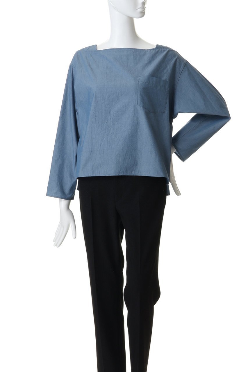 【エリオポール/heliopole】のスクエアネックプルオーバー 人気、トレンドファッション・服の通販 founy(ファニー) 　ファッション　Fashion　レディースファッション　Fashion for Women　トップス・カットソー　Cut & Sew Tops　シャツ・ブラウス・オフィスカジュアル　Elegant Blouses & Button-Ups　カジュアルプルオーバー・ニットトップス　Pullovers & Knit Tops / Casual Pullovers　シンプル　Simple, Minimal　スクエア　Square, Square Shape　スリット　Slit, Slit Detail　スリーブ　Sleeve, Long Sleeve / Short Sleeve　デコルテ　Décolleté, Neckline　ロング　Long, Long-Length　新作・新入荷　New Arrivals / New In　other-2|ID: prp329100004877273 ipo3291000000036381701