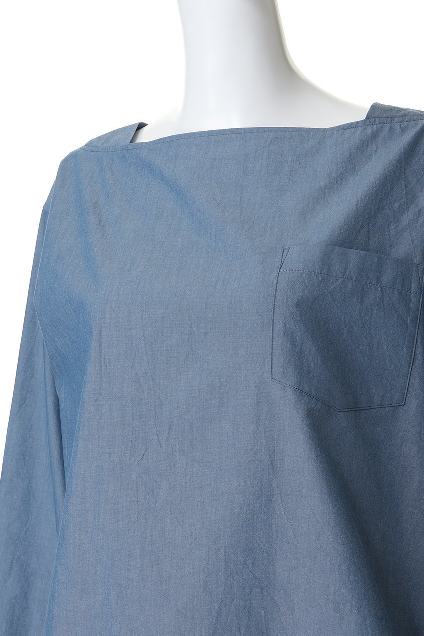 【エリオポール/heliopole】のスクエアネックプルオーバー 人気、トレンドファッション・服の通販 founy(ファニー) 　ファッション　Fashion　レディースファッション　Fashion for Women　トップス・カットソー　Cut & Sew Tops　シャツ・ブラウス・オフィスカジュアル　Elegant Blouses & Button-Ups　カジュアルプルオーバー・ニットトップス　Pullovers & Knit Tops / Casual Pullovers　シンプル　Simple, Minimal　スクエア　Square, Square Shape　スリット　Slit, Slit Detail　スリーブ　Sleeve, Long Sleeve / Short Sleeve　デコルテ　Décolleté, Neckline　ロング　Long, Long-Length　新作・新入荷　New Arrivals / New In　other-5|ID: prp329100004877273 ipo3291000000036381704