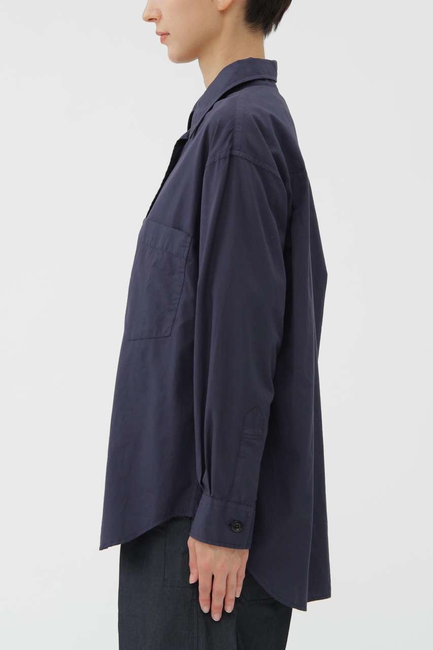 【マーガレットハウエル/MARGARET HOWELL】のGARMENT DYE COTTON SHIRTING SHIRT 人気、トレンドファッション・服の通販 founy(ファニー) 　ファッション　Fashion　レディースファッション　Fashion for Women　トップス・カットソー　Cut & Sew Tops　シャツ・ブラウス・オフィスカジュアル　Elegant Blouses & Button-Ups　スリーブ　Sleeve, Long Sleeve / Short Sleeve　ポケット　Pocket, Pocket Detail　レギュラー　Regular, Standard Fit　ロング　Long, Long-Length　ヴィンテージ　Vintage Style　新作・新入荷　New Arrivals / New In　other-3|ID: prp329100004877275 ipo3291000000036381719