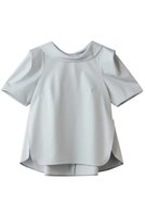 【ランバン オン ブルー/LANVIN en Bleu】のコットンコンプレッシャーロールカラーブラウス 人気、トレンドファッション・服の通販 founy(ファニー) ファッション Fashion レディースファッション Fashion for Women トップス・カットソー Cut & Sew Tops シャツ・ブラウス・オフィスカジュアル Elegant Blouses & Button-Ups クラシカル Classical, Vintage-Inspired ショート Short, Short Length スリット Slit, Slit Detail スリーブ Sleeve, Long Sleeve / Short Sleeve デニム Denim, Jeans Material バランス Balance, Style Balance エレガント 上品 Elegant 新作・新入荷 New Arrivals / New In |ID:prp329100004877276