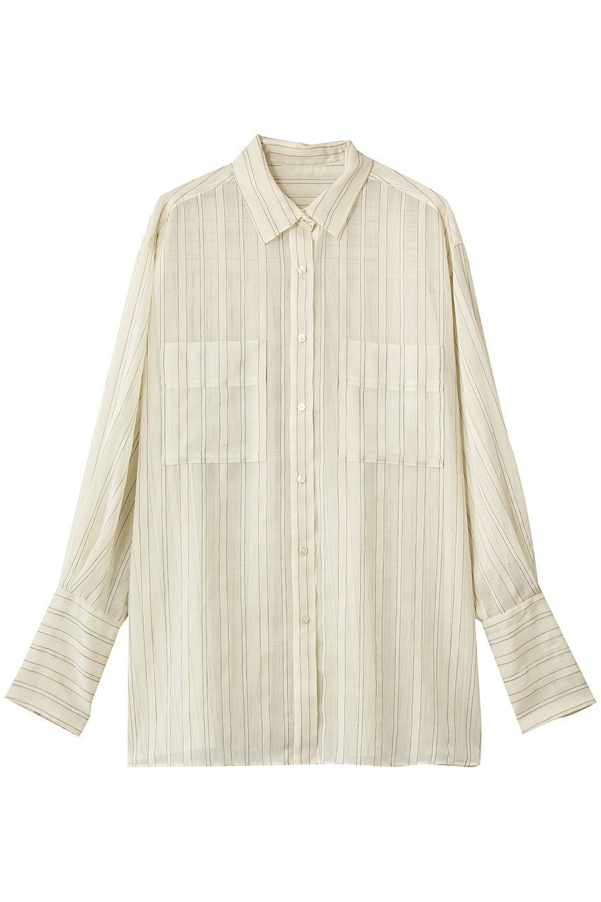 【ウーア/Uhr】のシアー シャツ 人気、トレンドファッション・服の通販 founy(ファニー) 　ファッション　Fashion　レディースファッション　Fashion for Women　トップス・カットソー　Cut & Sew Tops　シャツ・ブラウス・オフィスカジュアル　Elegant Blouses & Button-Ups　シアー　Sheer, See-Through　ストライプ　Stripe, Striped Pattern　スリーブ　Sleeve, Long Sleeve / Short Sleeve　ロング　Long, Long-Length　夏　Summer　新作・新入荷　New Arrivals / New In　春　Spring　S/S・春夏　SS, Spring/Summer, Warm Season　 other-1|ID: prp329100004877278 ipo3291000000036381739