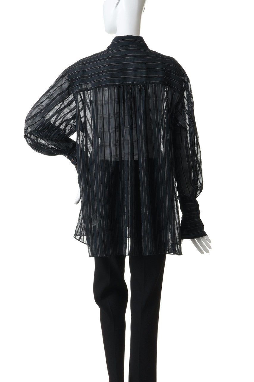 【ウーア/Uhr】のシアー シャツ 人気、トレンドファッション・服の通販 founy(ファニー) 　ファッション　Fashion　レディースファッション　Fashion for Women　トップス・カットソー　Cut & Sew Tops　シャツ・ブラウス・オフィスカジュアル　Elegant Blouses & Button-Ups　シアー　Sheer, See-Through　ストライプ　Stripe, Striped Pattern　スリーブ　Sleeve, Long Sleeve / Short Sleeve　ロング　Long, Long-Length　夏　Summer　新作・新入荷　New Arrivals / New In　春　Spring　S/S・春夏　SS, Spring/Summer, Warm Season　other-4|ID: prp329100004877278 ipo3291000000036381744