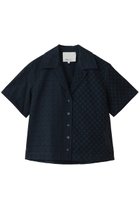 【スリーワン フィリップリム/3.1 Phillip Lim】のBROIDERIE ANGLAISE パッチワーク キャンプ シャツ 人気、トレンドファッション・服の通販 founy(ファニー) ファッション Fashion レディースファッション Fashion for Women トップス・カットソー Cut & Sew Tops シャツ・ブラウス・オフィスカジュアル Elegant Blouses & Button-Ups クール Cool, Chic ショート Short, Short Length スリーブ Sleeve, Long Sleeve / Short Sleeve テーラード Tailored, Tailored Fit バランス Balance, Style Balance パターン Pattern, Design Print パッチワーク Patchwork, Mixed Fabric ビーチ Beach, Seaside モチーフ Motif, Design Theme レース Lace, Lace Fabric 新作・新入荷 New Arrivals / New In thumbnail ミッドナイト|ID: prp329100004877280 ipo3291000000036381758