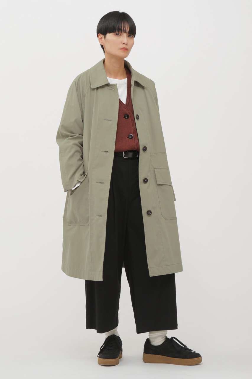 【マーガレットハウエル/MARGARET HOWELL】のWORN COTTON NYLON COAT 人気、トレンドファッション・服の通販 founy(ファニー) 　ファッション　Fashion　レディースファッション　Fashion for Women　アウター　Coat / Outerwear Collection　コート・ロングコート・ピーコート　Long Coats, Peacoats & More　フラップ　Flap, Flap Pocket　ポケット　Pocket, Pocket Detail　ロング　Long, Long-Length　ワーク　Workwear, Utility Style　新作・新入荷　New Arrivals / New In　other-2|ID: prp329100004877285 ipo3291000000036381802