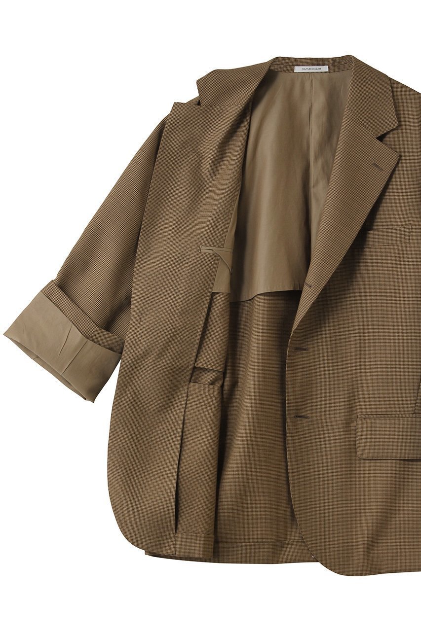 【エリオポール/heliopole】の【COUTURE D ADAM】SINGLE GUNCLUB CHECK BIGジャケット 人気、トレンドファッション・服の通販 founy(ファニー) 　ファッション　Fashion　レディースファッション　Fashion for Women　アウター　Coat / Outerwear Collection　レディースジャケット・軽アウター　Jackets　ジャケット　Jacket, Outerwear　チェック　Check, Plaid, Tartan　ビッグ　Big, Oversized　モダン　Modern, Contemporary　新作・新入荷　New Arrivals / New In　other-7|ID: prp329100004877288 ipo3291000000036381830