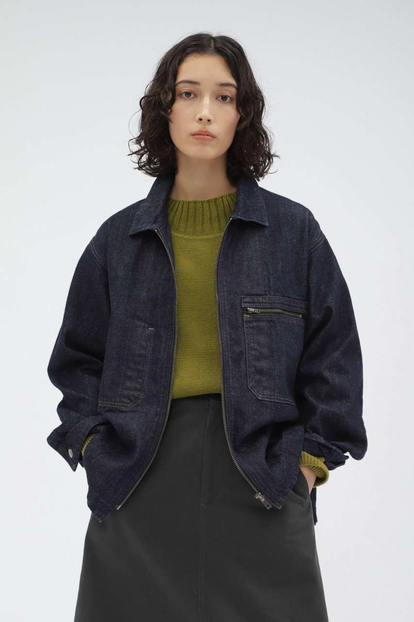 【マーガレットハウエル/MARGARET HOWELL】のCANTON DENIM インテリア・キッズ・メンズ・レディースファッション・服の通販 founy(ファニー) 　ファッション　Fashion　レディースファッション　Fashion for Women　アウター　Coat / Outerwear Collection　レディースジャケット・軽アウター　Jackets　キャラクター　Character, Licensed Characters　ジップ　Zip, Zipper　ジャケット　Jacket, Outerwear　ジーンズ　Jeans, Denim Pants　デニム　Denim, Jeans Material　ネップ　Nepp, Slub Yarn　バランス　Balance, Style Balance　ポケット　Pocket, Pocket Detail　ワーク　Workwear, Utility Style　新作・新入荷　New Arrivals / New In　ブルー|ID: prp329100004877293 ipo3291000000036381867