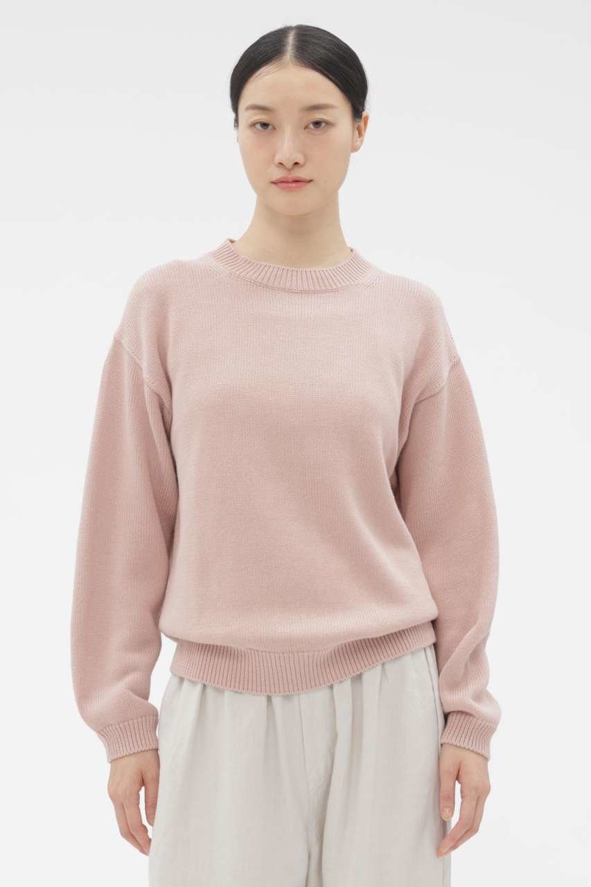 【マーガレットハウエル/MARGARET HOWELL】のHIGH TWIST COTTON LINEN KNITWEAR インテリア・キッズ・メンズ・レディースファッション・服の通販 founy(ファニー) 　ファッション　Fashion　レディースファッション　Fashion for Women　トップス・カットソー　Cut & Sew Tops　ニット　Knit Tops & Sweaters　カジュアルプルオーバー・ニットトップス　Pullovers & Knit Tops / Casual Pullovers　シンプル　Simple, Minimal　バランス　Balance, Style Balance　リネン　Linen, Linen Fabric　新作・新入荷　New Arrivals / New In　ピンク|ID: prp329100004877296 ipo3291000000036381901