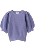 【ランバン オン ブルー/LANVIN en Bleu】のアイレットパフスリーブニット 人気、トレンドファッション・服の通販 founy(ファニー) ファッション Fashion レディースファッション Fashion for Women トップス・カットソー Cut & Sew Tops ニット Knit Tops & Sweaters カジュアルプルオーバー・ニットトップス Pullovers & Knit Tops / Casual Pullovers スリーブ Sleeve, Long Sleeve / Short Sleeve フィット Fit, Slim Fit フェミニン Feminine, Girly エレガント 上品 Elegant 新作・新入荷 New Arrivals / New In thumbnail パープルマルチ|ID: prp329100004877297 ipo3291000000036381908