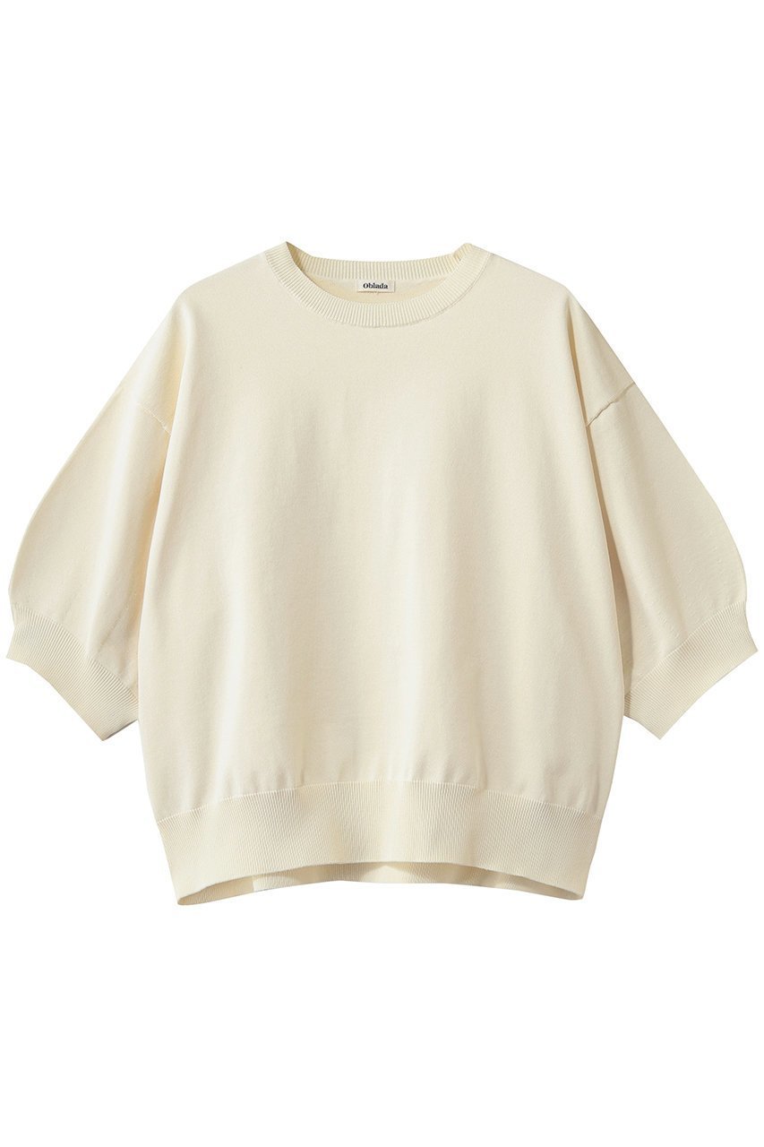 【オブラダ/Oblada】のサマーニットTEE 人気、トレンドファッション・服の通販 founy(ファニー) 　ファッション　Fashion　レディースファッション　Fashion for Women　トップス・カットソー　Cut & Sew Tops　ニット　Knit Tops & Sweaters　カジュアルプルオーバー・ニットトップス　Pullovers & Knit Tops / Casual Pullovers　おすすめ　Recommended / Our Picks　サマー　Summer, Summer Style　スリーブ　Sleeve, Long Sleeve / Short Sleeve　ボトム　Bottoms, Lower Wear　新作・新入荷　New Arrivals / New In　 other-1|ID: prp329100004877298 ipo3291000000036381916