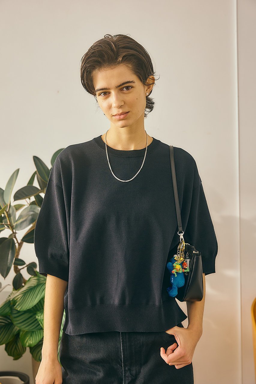 【オブラダ/Oblada】のサマーニットTEE 人気、トレンドファッション・服の通販 founy(ファニー) 　ファッション　Fashion　レディースファッション　Fashion for Women　トップス・カットソー　Cut & Sew Tops　ニット　Knit Tops & Sweaters　カジュアルプルオーバー・ニットトップス　Pullovers & Knit Tops / Casual Pullovers　おすすめ　Recommended / Our Picks　サマー　Summer, Summer Style　スリーブ　Sleeve, Long Sleeve / Short Sleeve　ボトム　Bottoms, Lower Wear　新作・新入荷　New Arrivals / New In　other-8|ID: prp329100004877298 ipo3291000000036381925