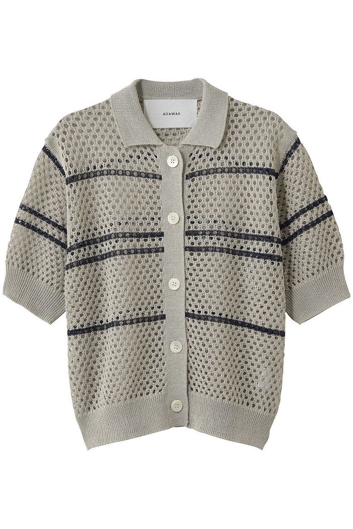 【アダワス/ADAWAS】のメッシュ ポロカーディガン インテリア・キッズ・メンズ・レディースファッション・服の通販 founy(ファウニー) https://founy.com/ ファッション Fashion レディースファッション Fashion for Women トップス・カットソー Cut & Sew Tops ニット Knit Tops & Sweaters カーディガン・羽織り Layered Style Cardigans カジュアルプルオーバー・ニットトップス Pullovers & Knit Tops / Casual Pullovers カーディガン Cardigan, Knitwear コンパクト Compact, Small Size ボーダー Border, Stripe メッシュ Mesh, Net Fabric ランダム Random, Irregular |ID: prp329100004877299 ipo3291000000036642930