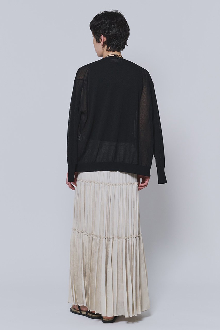 【プルミエ アロンディスモン/1er Arrondissement】のコットンナイロンシアーカーディガン 人気、トレンドファッション・服の通販 founy(ファニー) 　ファッション　Fashion　レディースファッション　Fashion for Women　トップス・カットソー　Cut & Sew Tops　ニット　Knit Tops & Sweaters　カーディガン・羽織り　Layered Style Cardigans　おすすめ　Recommended / Our Picks　カーディガン　Cardigan, Knitwear　シアー　Sheer, See-Through　セットアップ　Set-Up, Coordinated Outfit　エレガント 上品　Elegant　夏　Summer　新作・新入荷　New Arrivals / New In　other-3|ID: prp329100004877303 ipo3291000000036381969