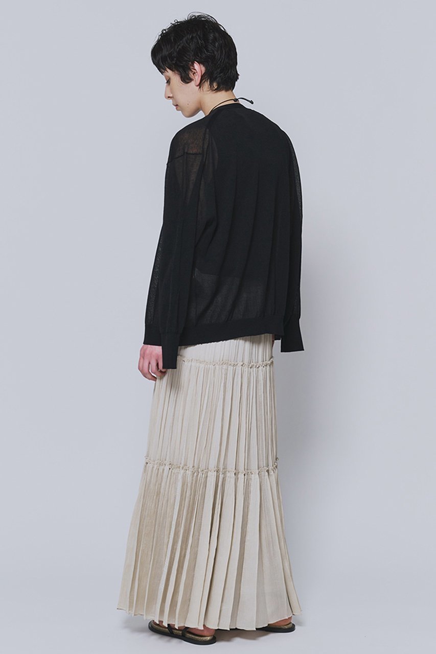 【プルミエ アロンディスモン/1er Arrondissement】のコットンナイロンシアーカーディガン 人気、トレンドファッション・服の通販 founy(ファニー) 　ファッション　Fashion　レディースファッション　Fashion for Women　トップス・カットソー　Cut & Sew Tops　ニット　Knit Tops & Sweaters　カーディガン・羽織り　Layered Style Cardigans　おすすめ　Recommended / Our Picks　カーディガン　Cardigan, Knitwear　シアー　Sheer, See-Through　セットアップ　Set-Up, Coordinated Outfit　エレガント 上品　Elegant　夏　Summer　新作・新入荷　New Arrivals / New In　other-4|ID: prp329100004877303 ipo3291000000036381970