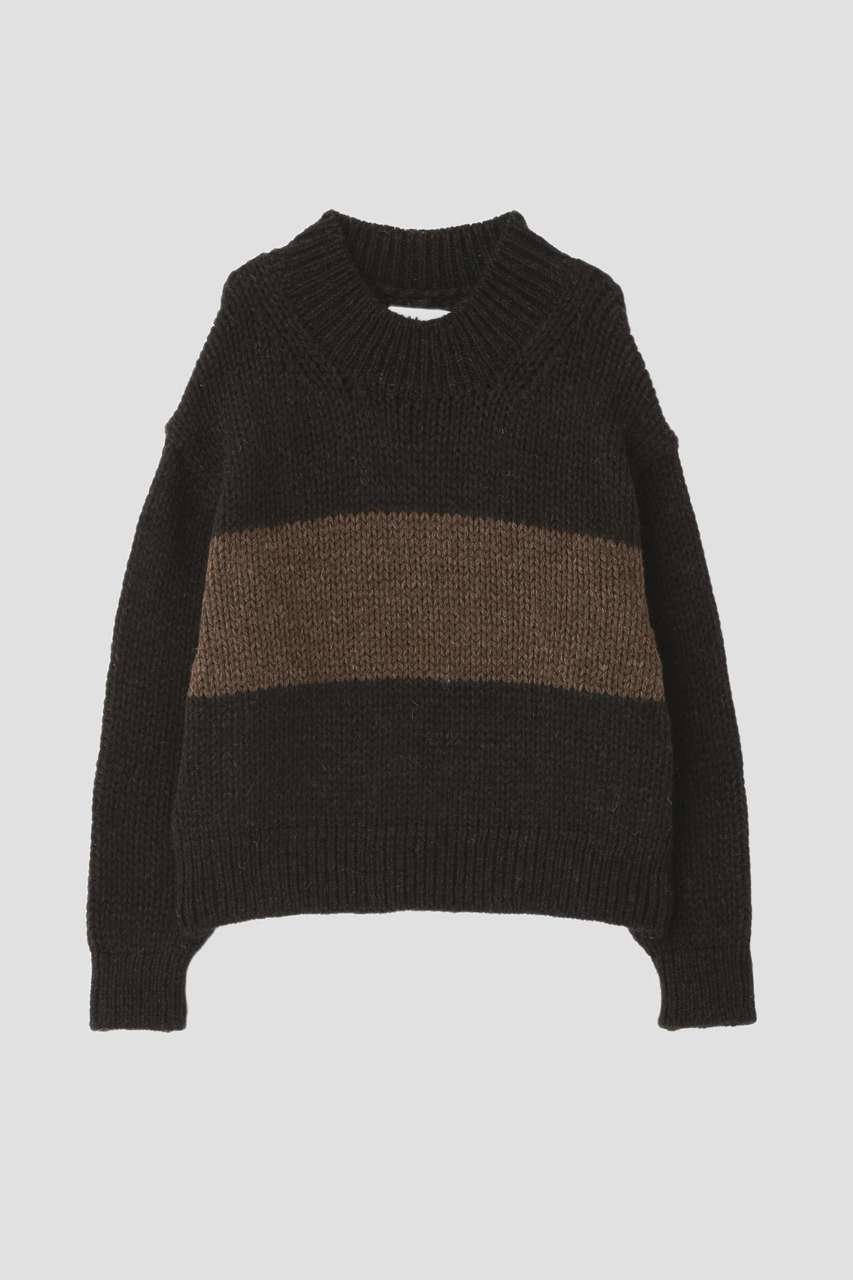 【マーガレットハウエル/MARGARET HOWELL】のNATURAL SPUN WOOL KNITWEAR 人気、トレンドファッション・服の通販 founy(ファニー) 　ファッション　Fashion　レディースファッション　Fashion for Women　トップス・カットソー　Cut & Sew Tops　ニット　Knit Tops & Sweaters　カジュアルプルオーバー・ニットトップス　Pullovers & Knit Tops / Casual Pullovers　コンパクト　Compact, Small Size　ストライプ　Stripe, Striped Pattern　ハンド　Hand, Handmade　バランス　Balance, Style Balance　新作・新入荷　New Arrivals / New In　other-4|ID: prp329100004877306 ipo3291000000036381994
