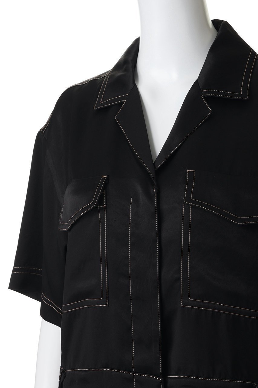 【ウーア/Uhr】のサテン ジャンプスーツ 人気、トレンドファッション・服の通販 founy(ファニー) 　ファッション　Fashion　レディースファッション　Fashion for Women　パンツ　Pants & Trousers　サテン　Satin, Glossy Fabric　スリーブ　Sleeve, Long Sleeve / Short Sleeve　スーツ　Suit, Formalwear　ハーフ　Half, Half-Length　ワーク　Workwear, Utility Style　夏　Summer　新作・新入荷　New Arrivals / New In　春　Spring　S/S・春夏　SS, Spring/Summer, Warm Season　other-5|ID: prp329100004877323 ipo3291000000036382132