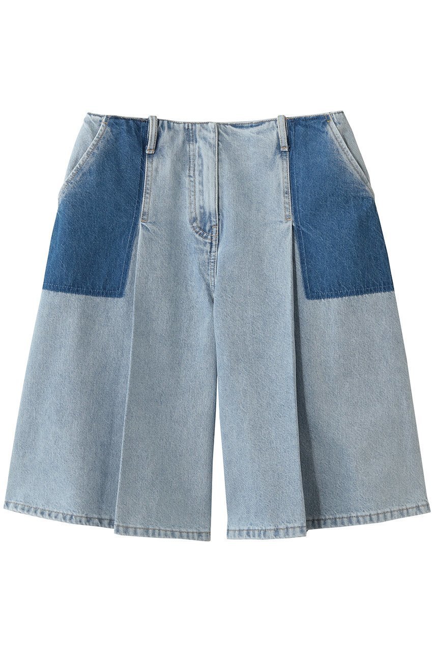 【スリーワン フィリップリム/3.1 Phillip Lim】のゴースト パッチ ライトウェイト デニム バミューダ ショーツ 人気、トレンドファッション・服の通販 founy(ファニー) 　ファッション　Fashion　レディースファッション　Fashion for Women　パンツ　Pants & Trousers　ショートパンツ・ハーフパンツ　High-Waisted & Relaxed Shorts　ウォッシュ　Washed Finish　クラシック　Classic, Timeless Style　ショーツ　Shorts, Short Pants　ショート　Short, Short Length　デニム　Denim, Jeans Material　パッチ　Patch, Appliqué　フレア　Flare, Flared　ポケット　Pocket, Pocket Detail　モダン　Modern, Contemporary　新作・新入荷　New Arrivals / New In　軽量　Lightweight, Ultra Light　 other-1|ID: prp329100004877326 ipo3291000000036382147