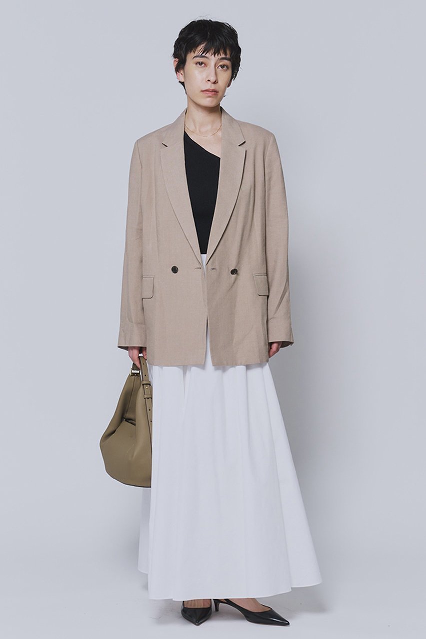 【プルミエ アロンディスモン/1er Arrondissement】のタイプライターギャザーマキシスカート 人気、トレンドファッション・服の通販 founy(ファニー) 　ファッション　Fashion　レディースファッション　Fashion for Women　スカート　Skirts　ロングスカート　Long Skirts / Maxi & Midi Skirts　ギャザー　Gathered, Ruffled　タイプライター　Typewriter Fabric, Crisp Cotton　ダウン　Down, Puffer　マキシ　Maxi, Full Length　ロング　Long, Long-Length　新作・新入荷　New Arrivals / New In　other-3|ID: prp329100004877336 ipo3291000000036382224