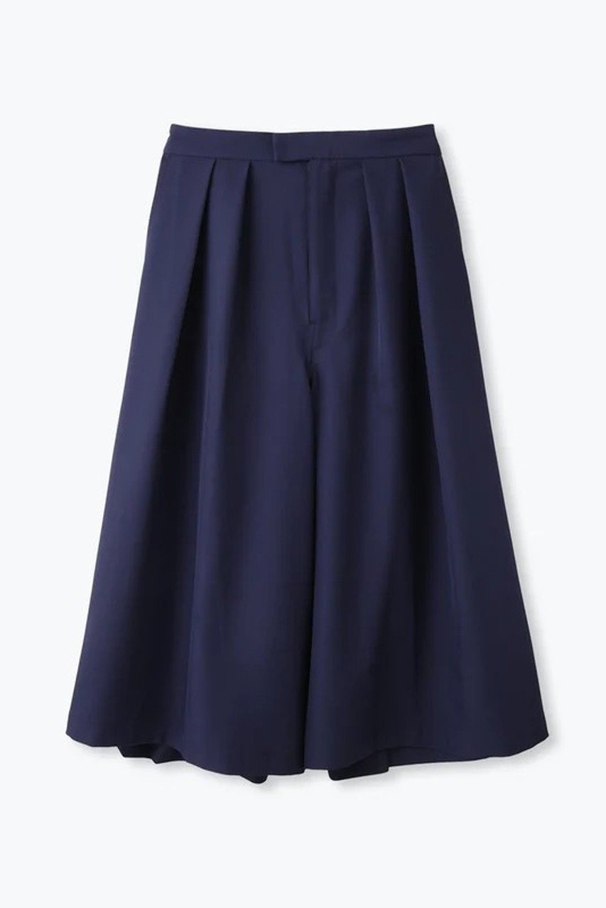 【レリル/lelill】の2タックワイドキュロット インテリア・キッズ・メンズ・レディースファッション・服の通販 founy(ファニー) 　ファッション　Fashion　レディースファッション　Fashion for Women　スカート　Skirts　パンツ　Pants & Trousers　キュロット　Culottes, Wide Shorts　シューズ　Shoes, Footwear　ストレッチ　Stretch, Stretchy Fabric　ツイル　Twist, Twisted Detail　フレア　Flare, Flared　ワイド　Wide, Wide Fit　夏　Summer　新作・新入荷　New Arrivals / New In　旅行　Travel　春　Spring　S/S・春夏　SS, Spring/Summer, Warm Season　ネイビー|ID: prp329100004877393 ipo3291000000036382546