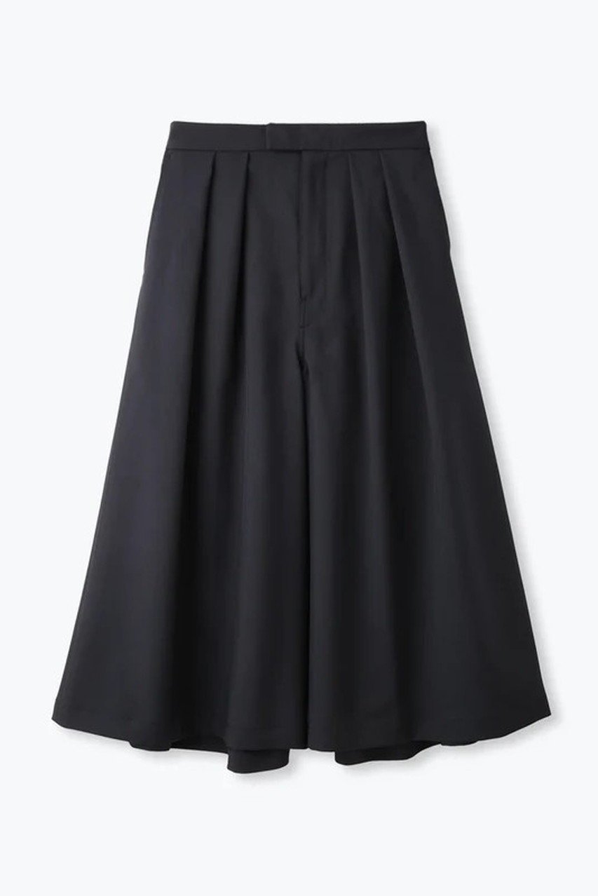 【レリル/lelill】の2タックワイドキュロット インテリア・キッズ・メンズ・レディースファッション・服の通販 founy(ファニー) 　ファッション　Fashion　レディースファッション　Fashion for Women　スカート　Skirts　パンツ　Pants & Trousers　キュロット　Culottes, Wide Shorts　シューズ　Shoes, Footwear　ストレッチ　Stretch, Stretchy Fabric　ツイル　Twist, Twisted Detail　フレア　Flare, Flared　ワイド　Wide, Wide Fit　夏　Summer　新作・新入荷　New Arrivals / New In　旅行　Travel　春　Spring　S/S・春夏　SS, Spring/Summer, Warm Season　ブラック|ID: prp329100004877393 ipo3291000000036382547