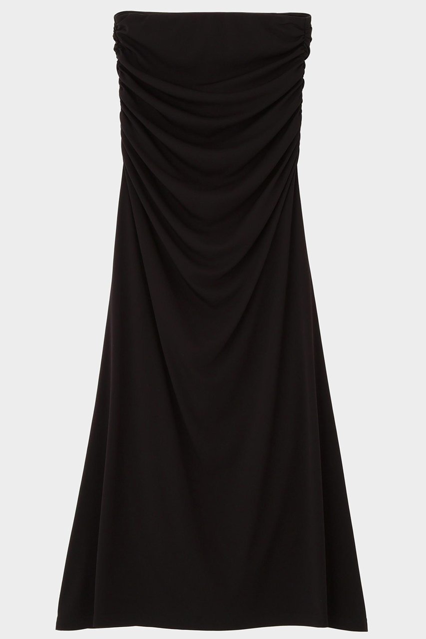 【ル フィル/LE PHIL】のスムースフレアスカート インテリア・キッズ・メンズ・レディースファッション・服の通販 founy(ファニー) 　ファッション　Fashion　レディースファッション　Fashion for Women　スカート　Skirts　Aライン・フレアスカート　A-Line & Flared Skirts　ロングスカート　Long Skirts / Maxi & Midi Skirts　ギャザー　Gathered, Ruffled　コンパクト　Compact, Small Size　スタンダード　Standard, Basic　ドレープ　Drape, Draping Fabric　ロング　Long, Long-Length　ブラック|ID: prp329100004877395 ipo3291000000036895774