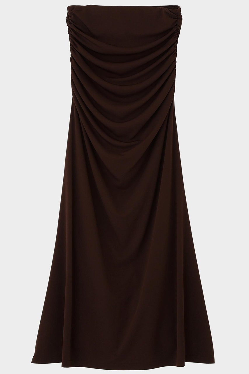 【ル フィル/LE PHIL】のスムースフレアスカート インテリア・キッズ・メンズ・レディースファッション・服の通販 founy(ファニー) 　ファッション　Fashion　レディースファッション　Fashion for Women　スカート　Skirts　Aライン・フレアスカート　A-Line & Flared Skirts　ロングスカート　Long Skirts / Maxi & Midi Skirts　ギャザー　Gathered, Ruffled　コンパクト　Compact, Small Size　スタンダード　Standard, Basic　ドレープ　Drape, Draping Fabric　ロング　Long, Long-Length　ブラウン|ID: prp329100004877395 ipo3291000000036895775