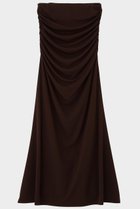 【ル フィル/LE PHIL】のスムースフレアスカート 大人の最旬トレンドファッション＆コーディネート founy(ファウニー) ファッション Fashion レディースファッション Fashion for Women スカート Skirts Aライン・フレアスカート A-Line & Flared Skirts ロングスカート Long Skirts / Maxi & Midi Skirts ギャザー Gathered, Ruffled コンパクト Compact, Small Size スタンダード Standard, Basic ドレープ Drape, Draping Fabric ロング Long, Long-Length 再入荷 Restock / Back in Stock thumbnail ブラウン|ID: prp329100004877395 ipo3291000000037240860