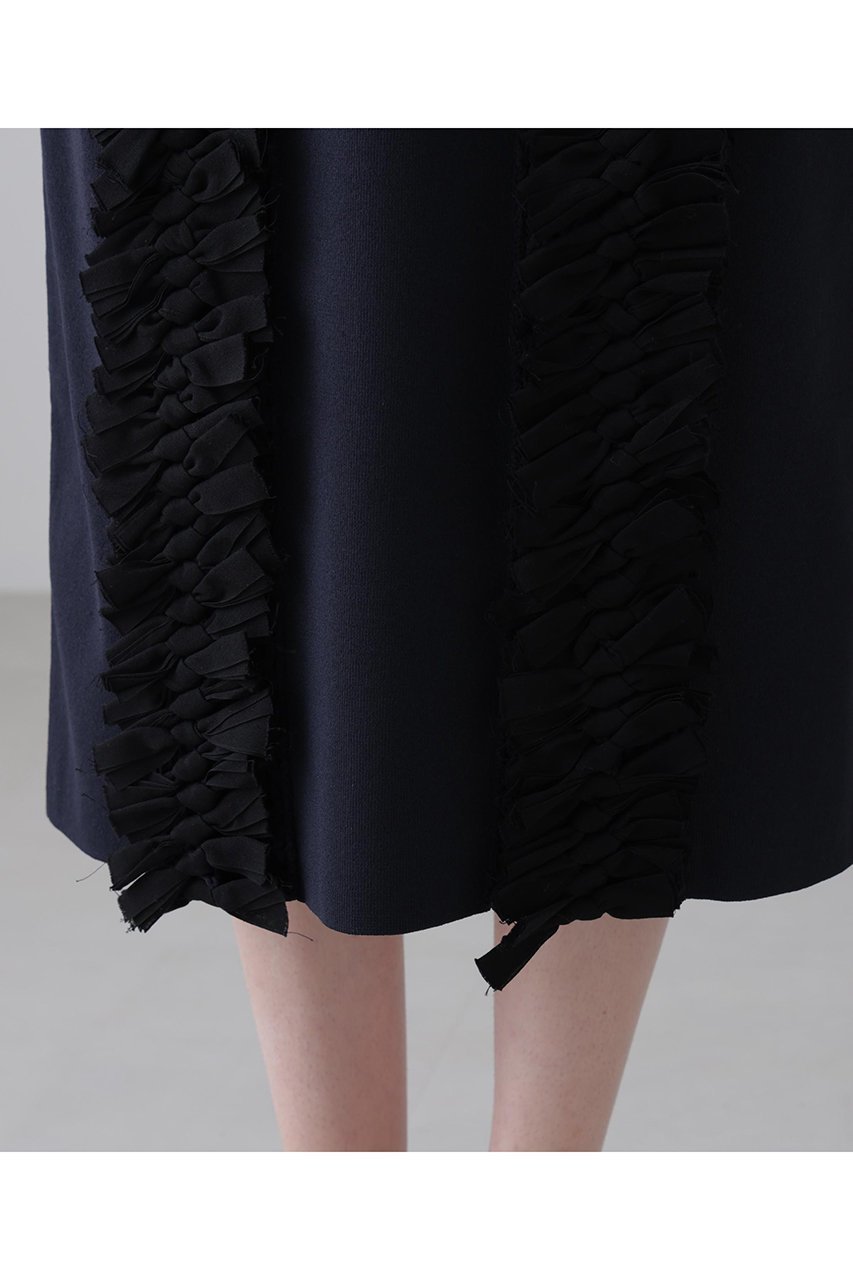 【アドーア/ADORE】のクラフトニットスカート 人気、トレンドファッション・服の通販 founy(ファニー) 　ファッション　Fashion　レディースファッション　Fashion for Women　スカート　Skirts　ロングスカート　Long Skirts / Maxi & Midi Skirts　シンプル　Simple, Minimal　フロント　Front, Front Design　リボン　Ribbon, Bow　ロング　Long, Long-Length　新作・新入荷　New Arrivals / New In　other-7|ID: prp329100004877396 ipo3291000000036382581