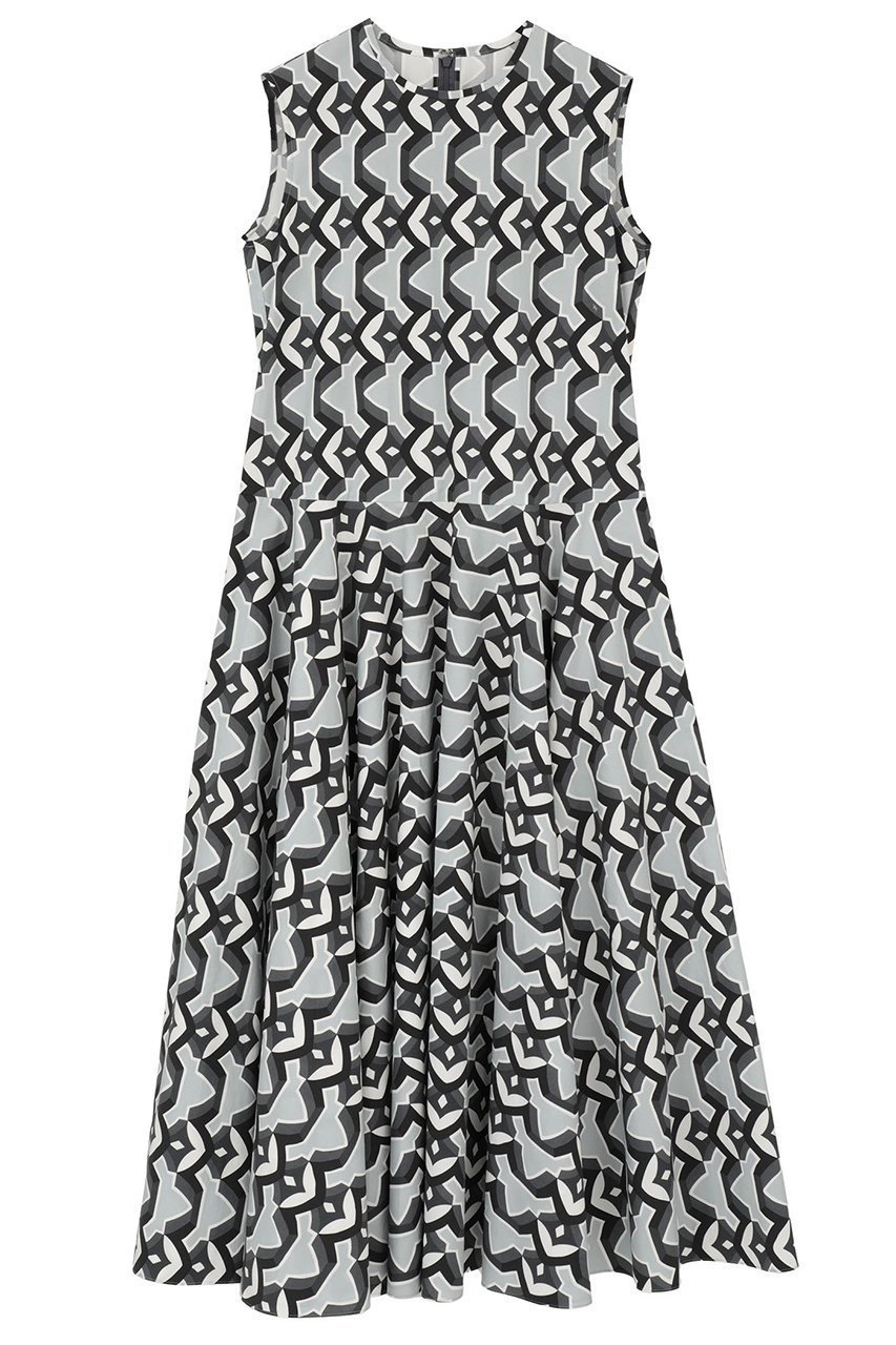 【マルティニーク/martinique】の【l heritage martinique】アールデコ・タイルサマードレス インテリア・キッズ・メンズ・レディースファッション・服の通販 founy(ファニー) 　ファッション　Fashion　レディースファッション　Fashion for Women　ワンピース　Dresses　フォーマル・パーティードレス・結婚式用ドレス　Elegant & Casual Dresses　チュニック　Tunic Tops & Dresses　おすすめ　Recommended / Our Picks　カーディガン　Cardigan, Knitwear　サマー　Summer, Summer Style　タイプライター　Typewriter Fabric, Crisp Cotton　チュニック　Tunic, Long Top　ドレス　Dress, One-Piece　バランス　Balance, Style Balance　フランス　France, French　モダン　Modern, Contemporary　モチーフ　Motif, Design Theme　ロング　Long, Long-Length　夏　Summer　新作・新入荷　New Arrivals / New In　ブラック×オフ|ID: prp329100004877663 ipo3291000000036385693