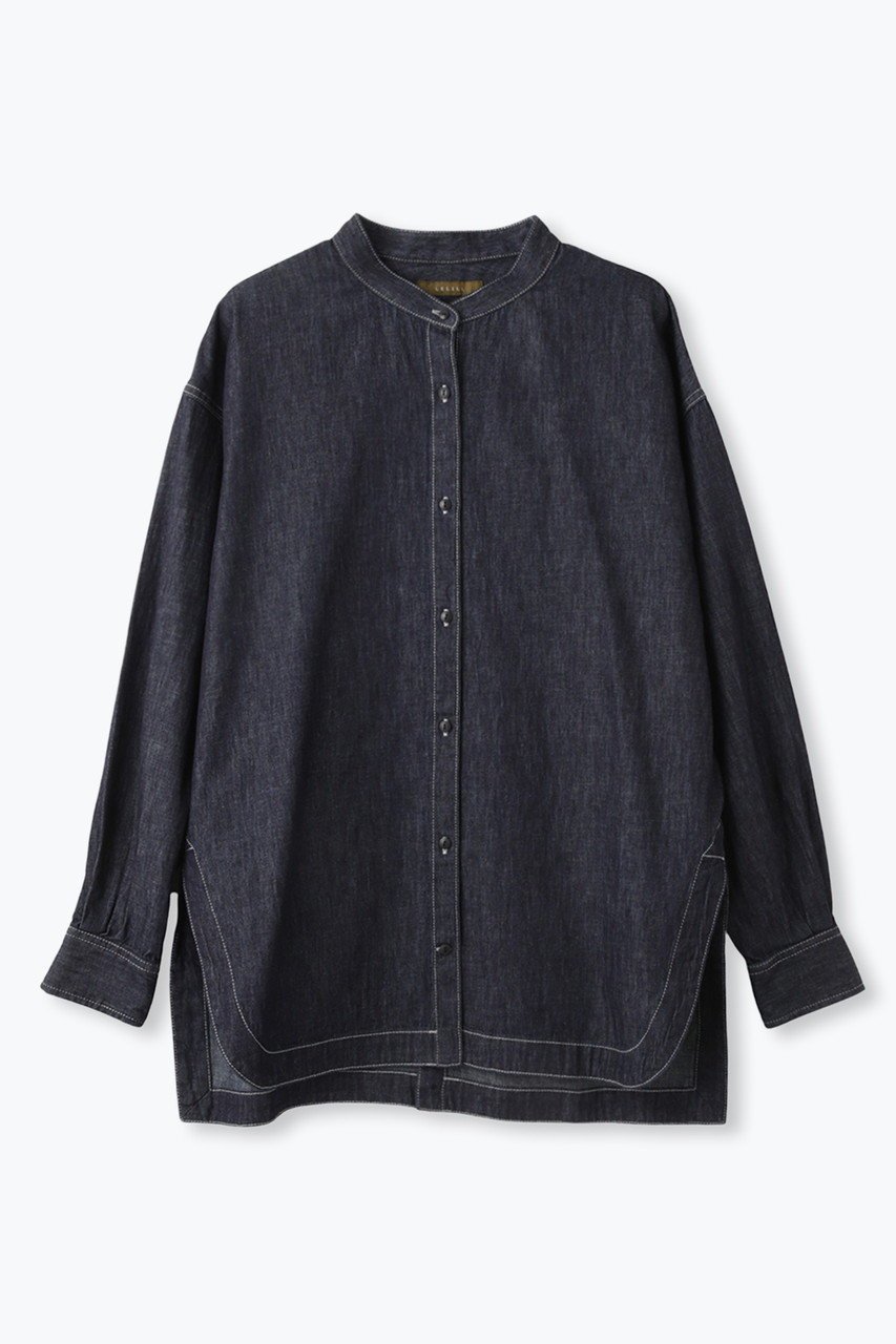 【レリル/lelill】のバックオープン ワークオーバーシャツ 人気、トレンドファッション・服の通販 founy(ファニー) 　ファッション　Fashion　レディースファッション　Fashion for Women　トップス・カットソー　Cut & Sew Tops　シャツ・ブラウス・オフィスカジュアル　Elegant Blouses & Button-Ups　バッグ　Bags　スリーブ　Sleeve, Long Sleeve / Short Sleeve　デニム　Denim, Jeans Material　ロング　Long, Long-Length　ワーク　Workwear, Utility Style　夏　Summer　新作・新入荷　New Arrivals / New In　春　Spring　S/S・春夏　SS, Spring/Summer, Warm Season　 other-1|ID: prp329100004877667 ipo3291000000036385716